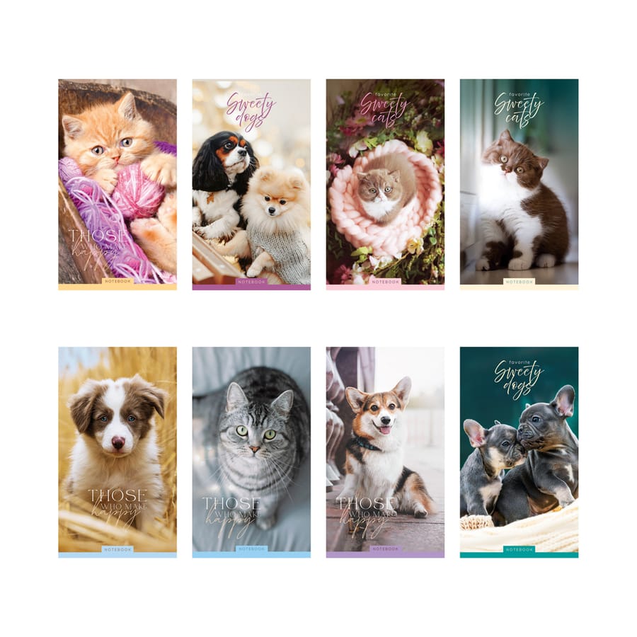 Блокнот А6 24л. на скрепке ArtSpace "Cute animals" Б6к24_46867
