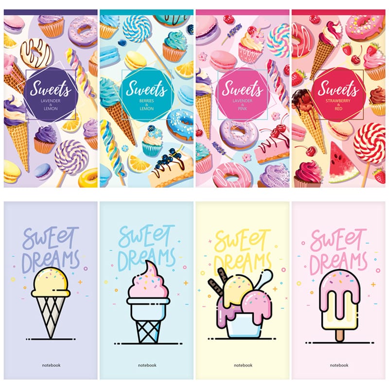 Блокнот А6 24л. на скрепке ArtSpace "Food trends. Микс" Б6к24_40824
