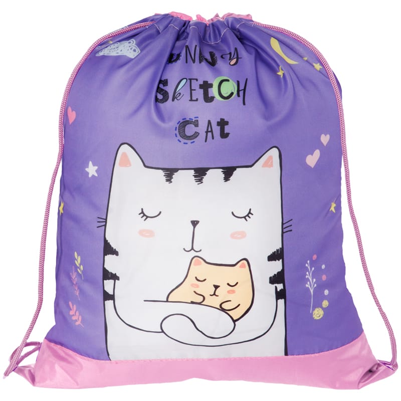 Мешок для обуви 1 отделение ArtSpace "Funny kitty", 340*420мм СДС_31678