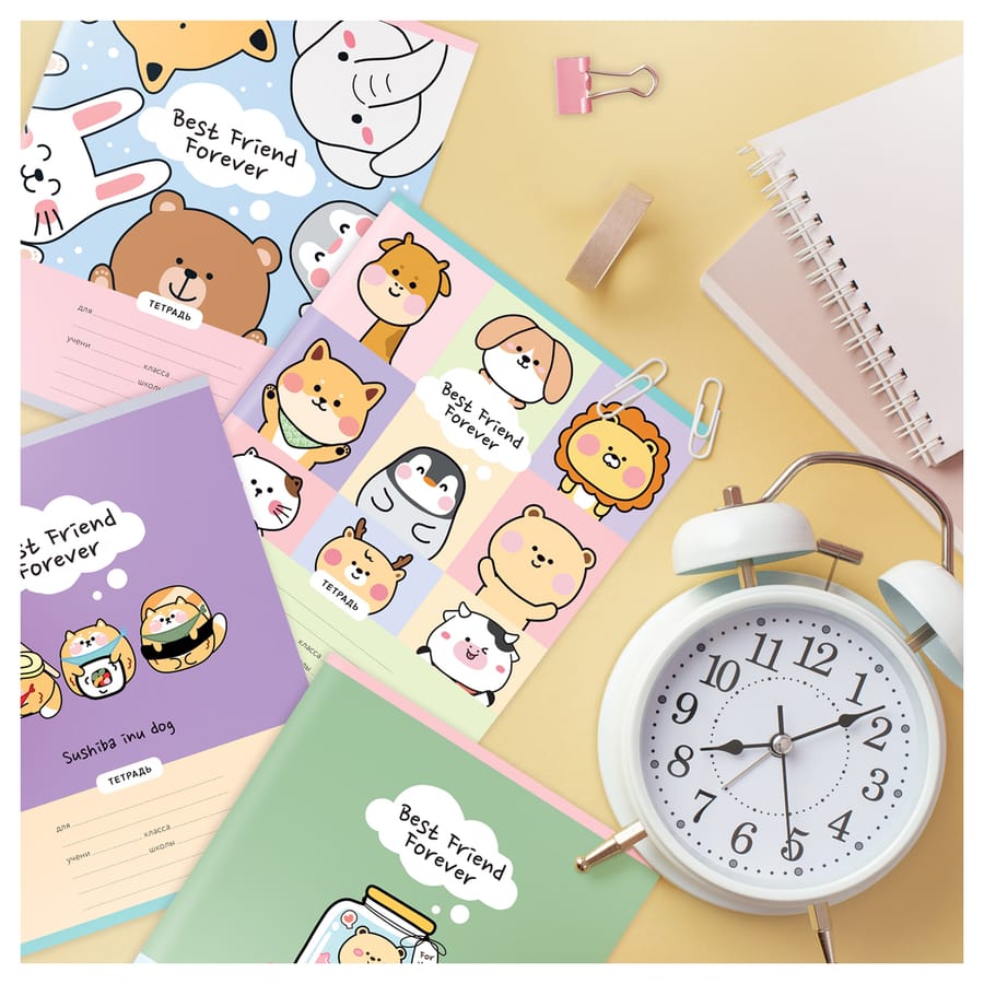 Тетрадь 18л., клетка MESHU "Best friends" MS_50155