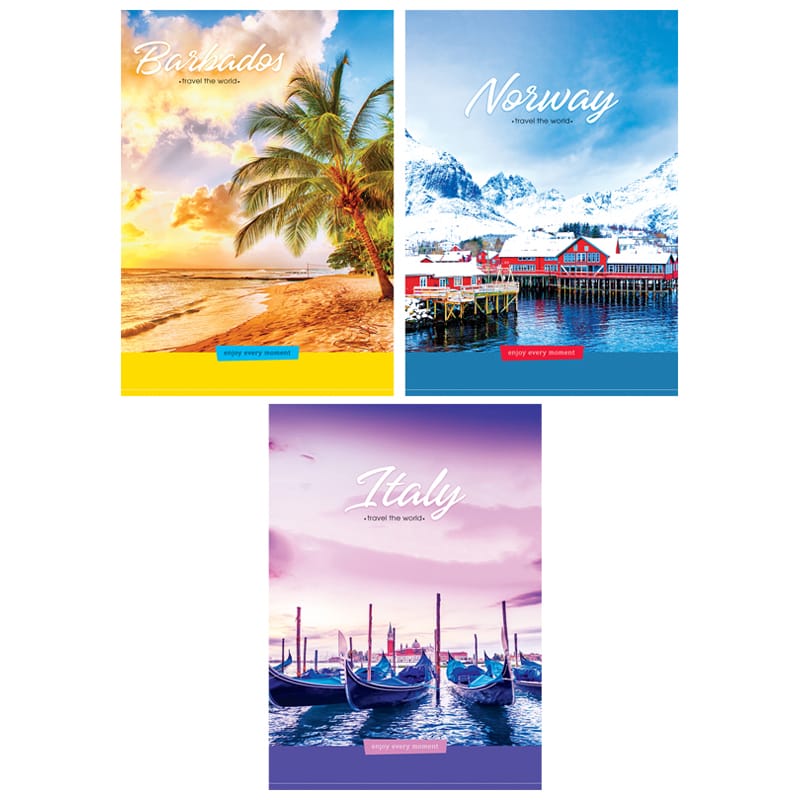 Тетрадь 60л., А4, клетка ArtSpace "Путешествия. Travel the world" Т60А4к_26785