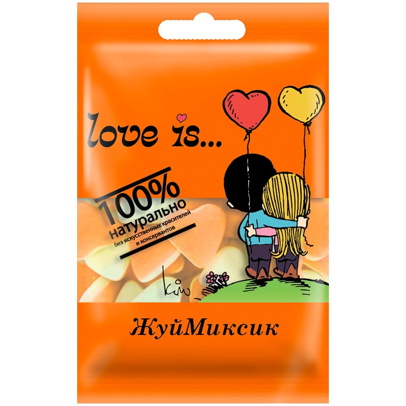 Жевательный мармелад Love is…, банан-клубника, 20г 70850