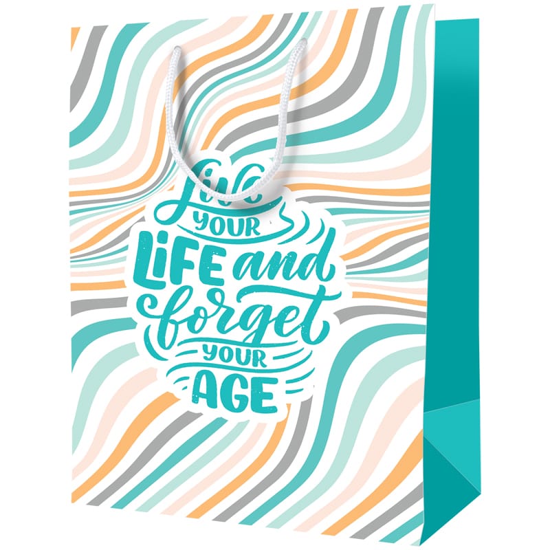 Пакет подарочный 18*23*10см ArtSpace "Forget age", ламинированный Cm_39812