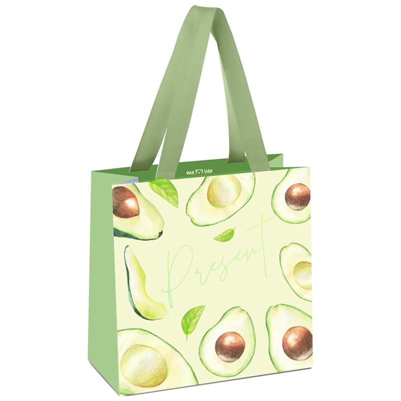 Пакет подарочный 20*20*10см MESHU "Avocado", отд. фольгой, матовая ламинация MS_45780