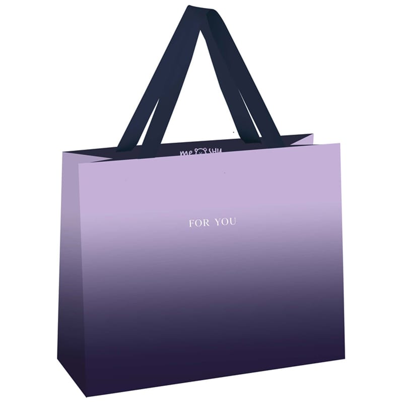 Пакет подарочный 23*18*10см MESHU "Duotone. Purple gradient",  MS_45808