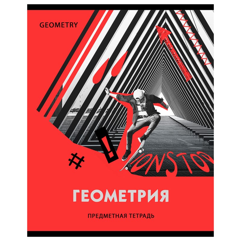 Тетрадь предметная 40л. BG "Neon" - Геометрия, неоновый пантон, эконом ТП5ск40 11600