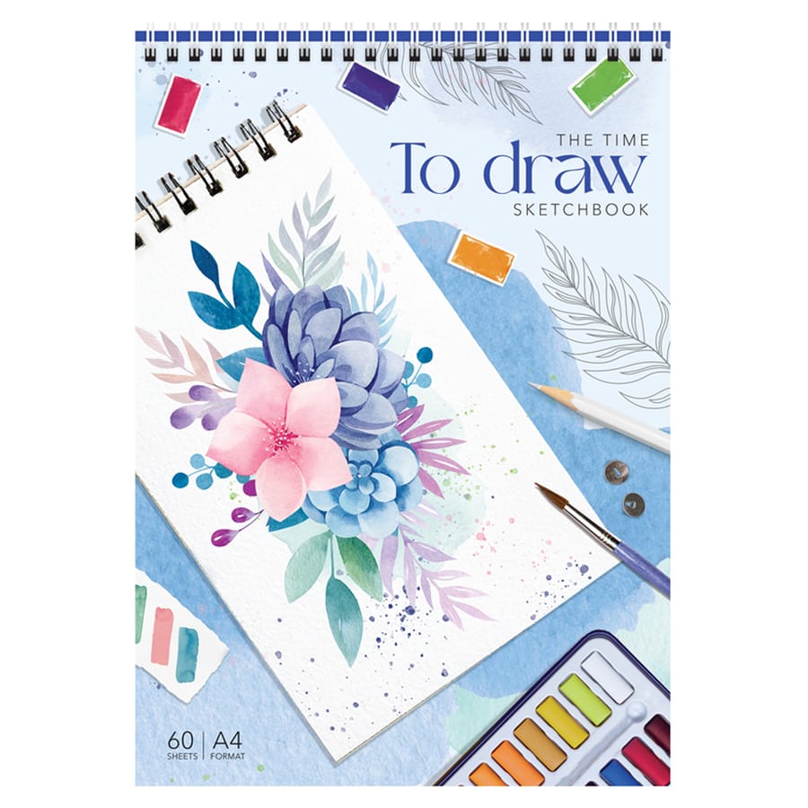 Скетчбук 60л., А4 ArtSpace "To draw", на гребне, 160г/м2 С60грг_47673