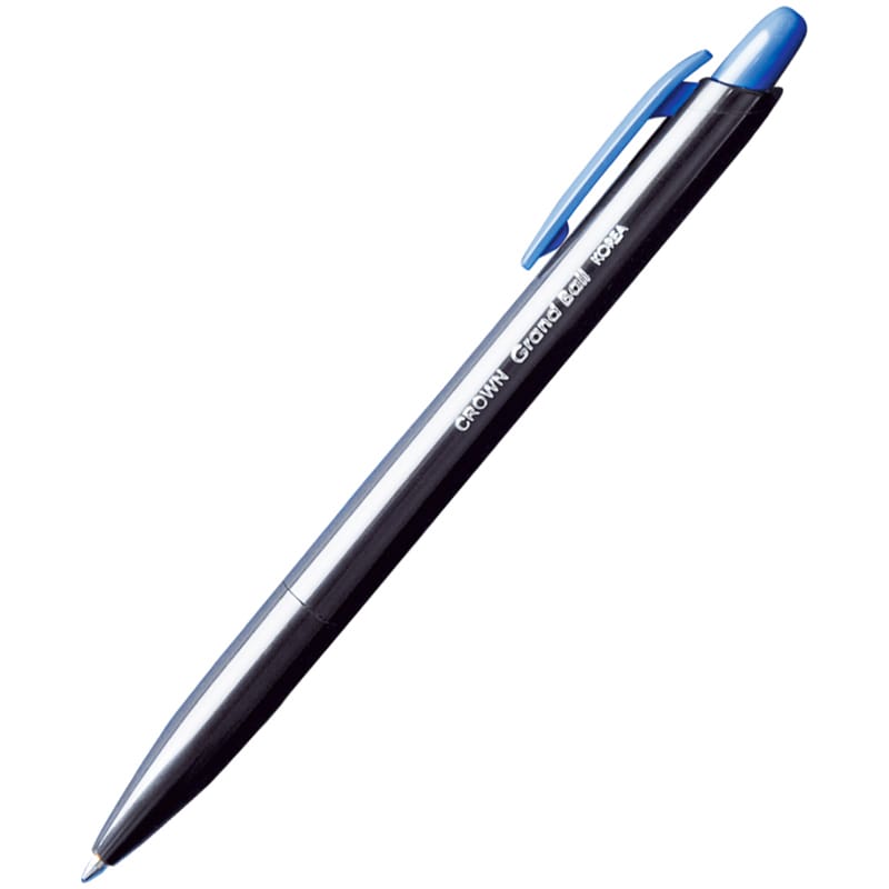 Ручка шариковая автоматическая Crown "Grand Ball" синяя, 0,7мм, штрих-код OA-300N