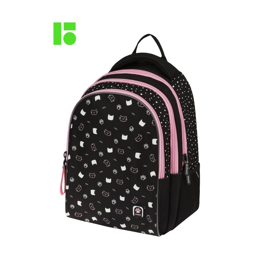Рюкзак Berlingo inStyle "Cats pattern" 41*27*20см, 3 отделения, 2 кармана, эрг/спинка RU09101