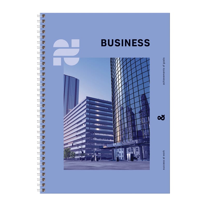 Тетрадь 160л., А4 клетка на гребне BG "Business", глянцевая ТТ4гр160_лг 11225