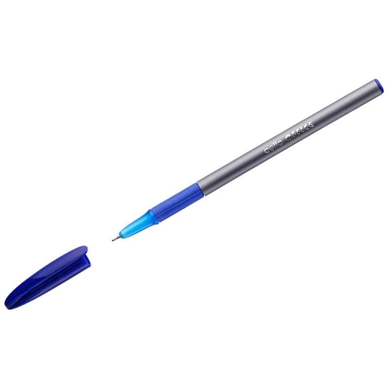 Ручка шариковая Cello "Office Grip" синяя, 0,7мм, грип, штрих-код 353