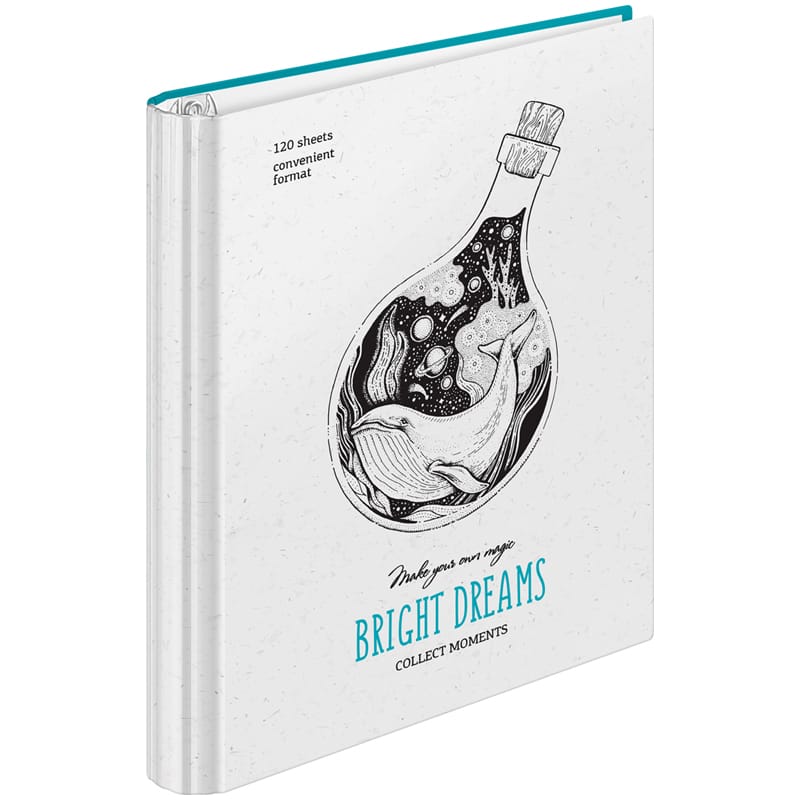 Тетрадь на кольцах А5, 120л., 7БЦ, ArtSpace "Рисунки. Bright dreams", мат/лам., ТК120_39534