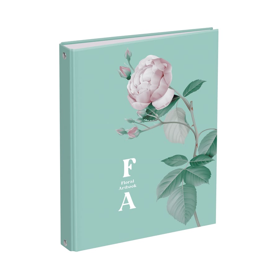 Тетрадь на кольцах А5, 120л., BG "Flower art", матовая ламинация ТТ5к120_лм 11359