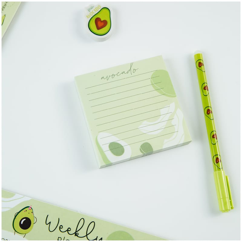 Блок для записей MESHU 8,5*8,5см, 100л., "Avocado", на склейке MS_46560