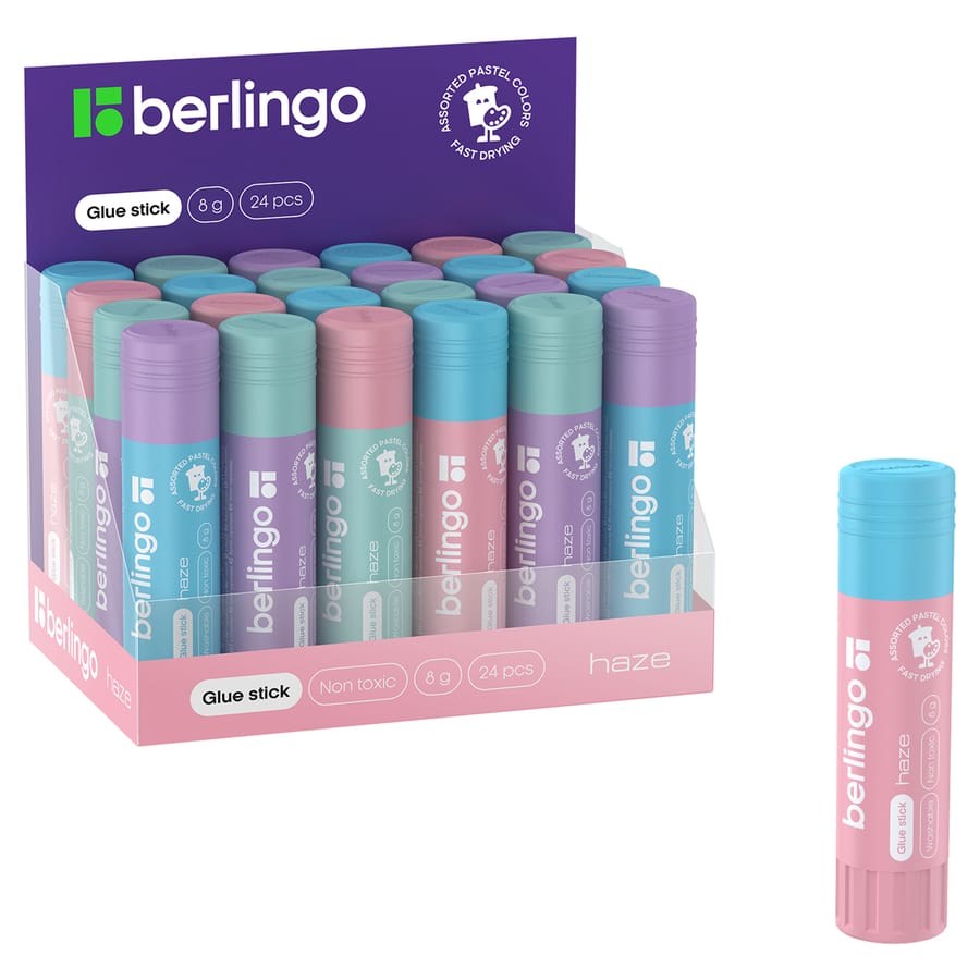 Клей-карандаш Berlingo "Haze", 08г, ПВП FPp_08100