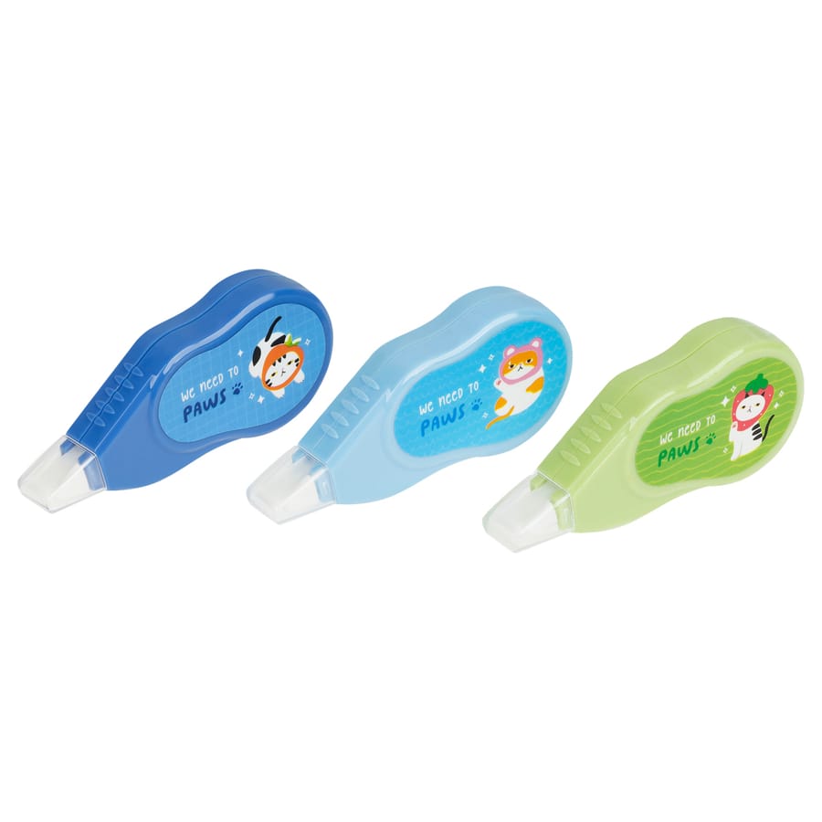 Корректирующая лента MESHU "Relax cat", 5мм*3м, дисплей-бокс, ассорти MS_54223