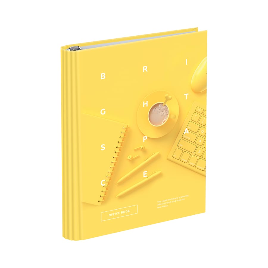 Тетрадь на кольцах А5, 160л., BG "Office book", глянцевая ламинация ТТ5к160_лг 11371