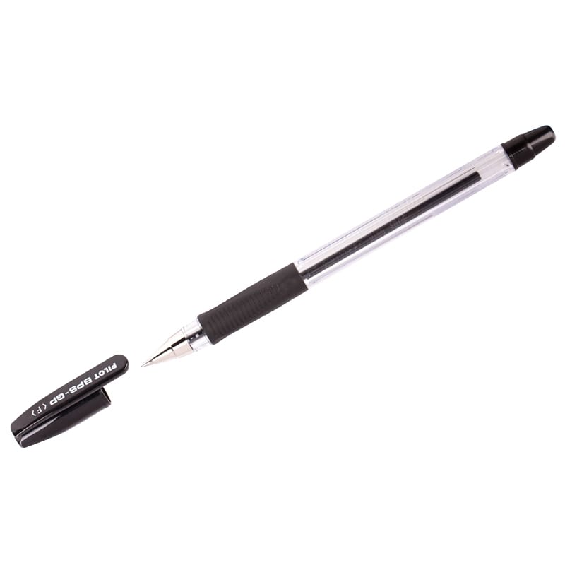 Ручка шариковая Pilot "BPS" черная, 0,7мм, грип BPS-GP-F-B
