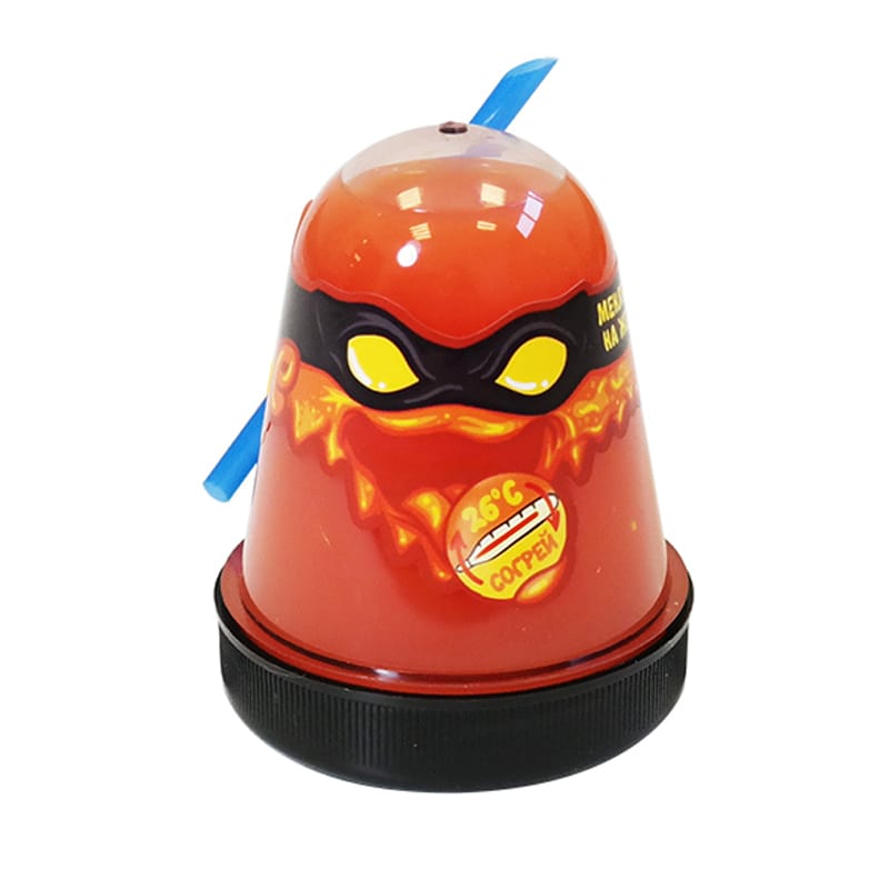 Слайм Slime "Ninja", красный, меняет цвет на желтый, 130г S130-9