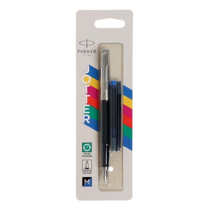 Ручка перьев. Parker Jotter Originals F60 (CW2096430) Black CT M ст.нерж. Блистер 1829524