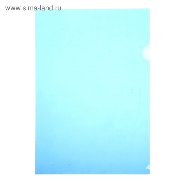 Папка-уголок Бюрократ -E310/1BLU A4 пластик 0.18мм синий 816353