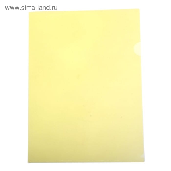 Папка-уголок Бюрократ -E310/1YEL A4 пластик 0.18мм желтый 816357