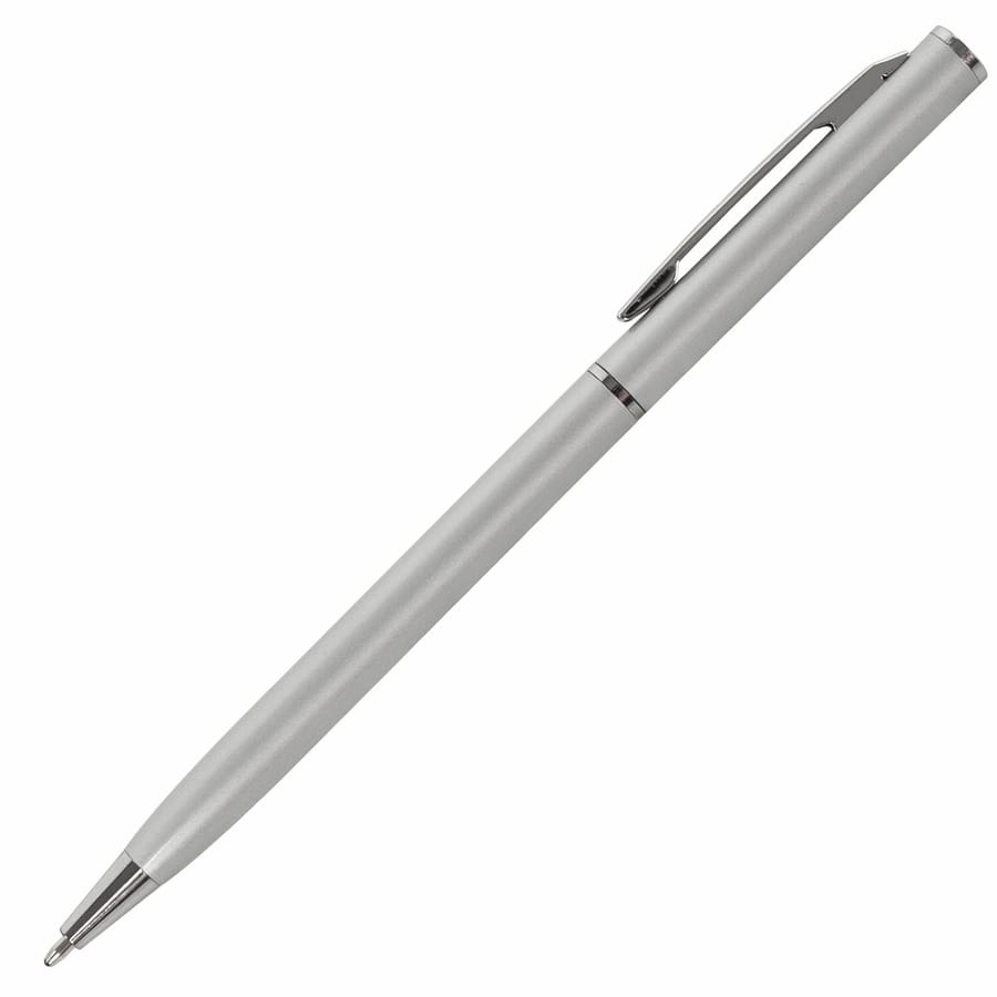 Ручка подарочная шариковая BRAUBERG Delicate Silver, корп.серебр,узел 1мм, лин.0,7мм,синяя,141401