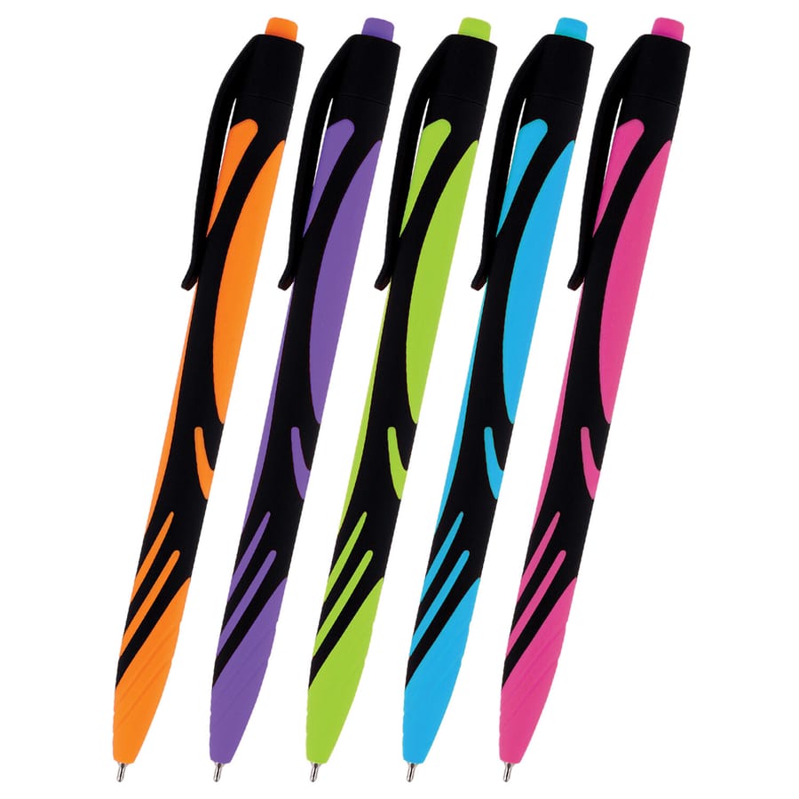 Ручка шариковая автоматическая BRAUBERG ULTRA-RT NEON, СИНЯЯ, 0,7мм, линия 0,35мм, 143932