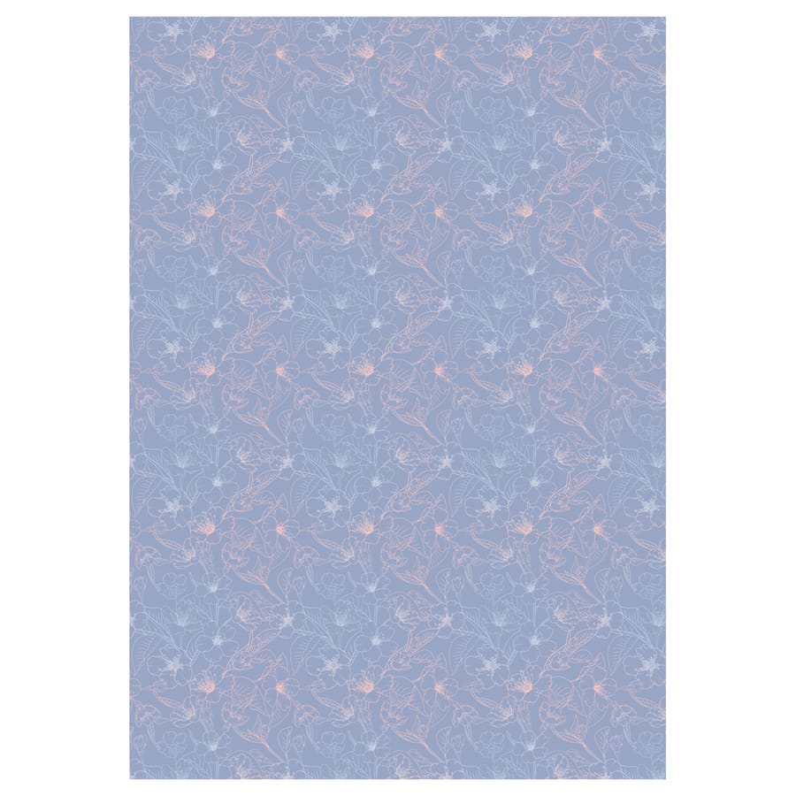 Упаковочная бумага глянц. 70*100см, MESHU "Grace twigs", 80 г/м2, ассорти, 5 дизайнов MS_62830