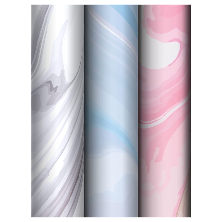 Упаковочная бумага глянц. 70*100см, MESHU "Marble", 80 г/м2, ассорти, 3 дизайна MS_62828