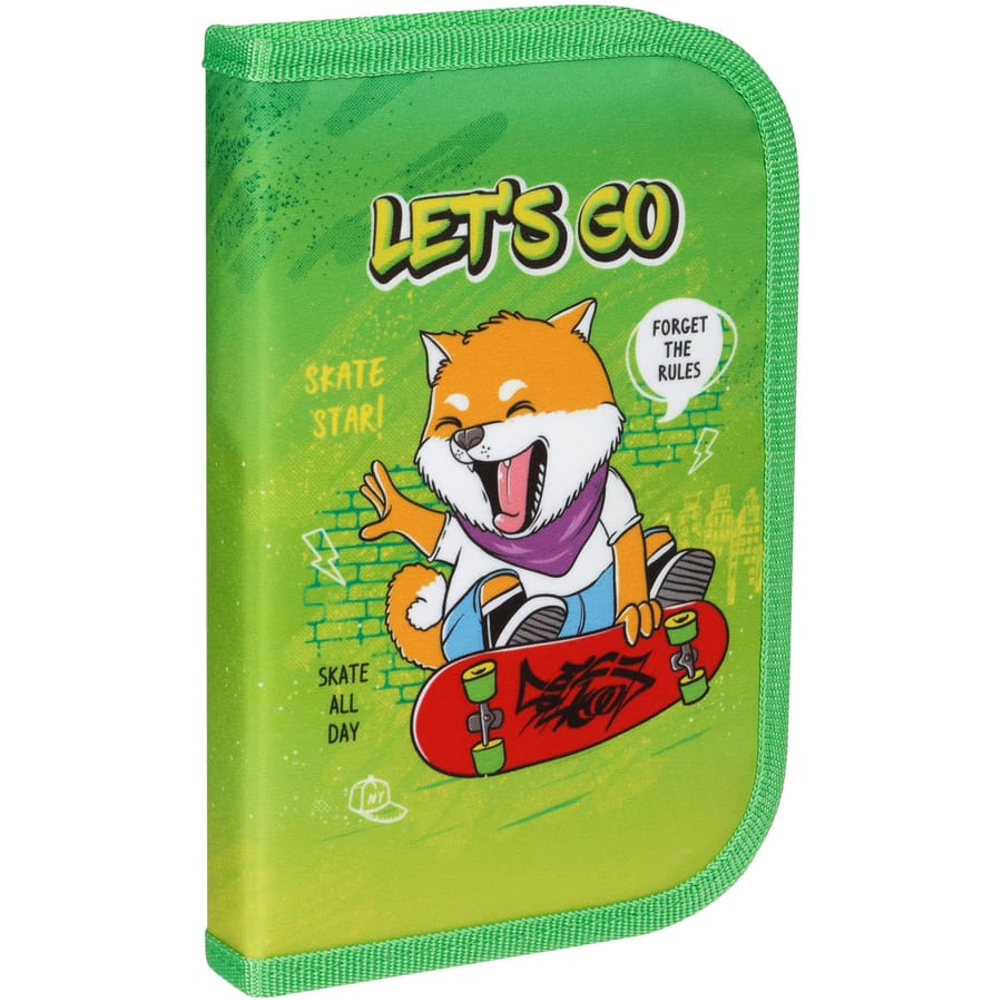 Пенал 1 отделение, 200*130 ArtSpace "Let's go", доп. секция, ткань ПТ1_49678