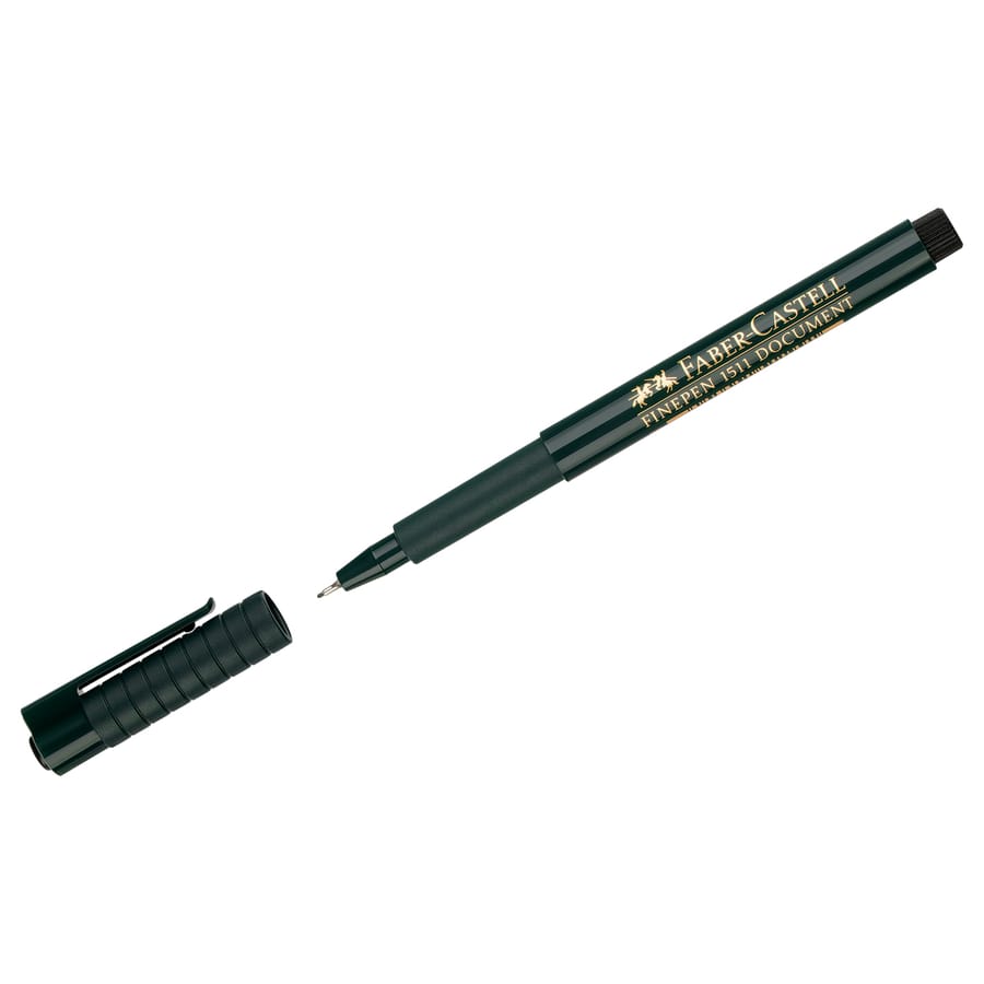 Ручка капиллярная Faber-Castell "Finepen 1511" черная, 0,4мм 151199