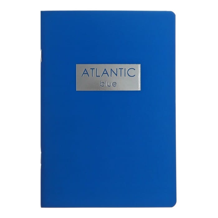 Блокнот А5- 48л. Скрепка. Крепление по длинной стороне. Soft Touch, Клетка. Atlantic ТКФ488226