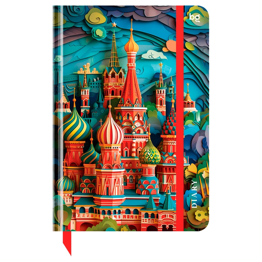 Ежедневник недатированный А5, 136л., 7БЦ BG "Paper Art. Moscow",  DuА5_64352