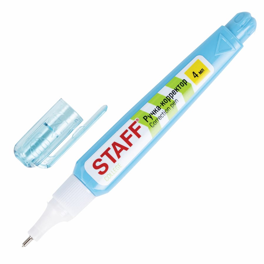 Ручка корректор, "STAFF",  "College", 4мл, металл. наконечник, 226815
