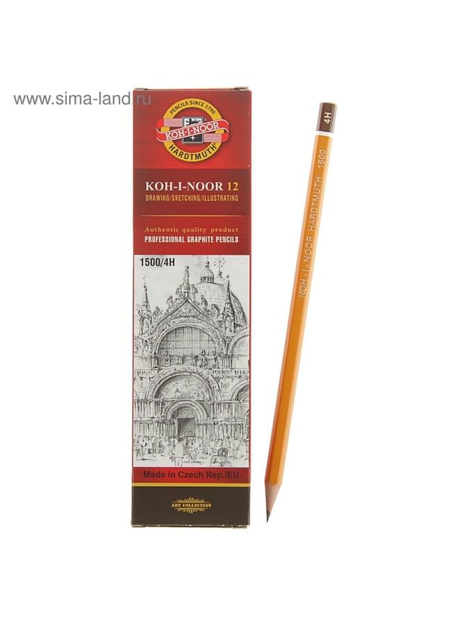 Карандаш ч/г KOH-I-NOOR 1500 4H
