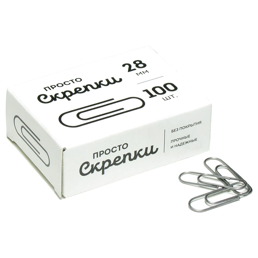 Скрепки 28мм Globus 100шт C-28