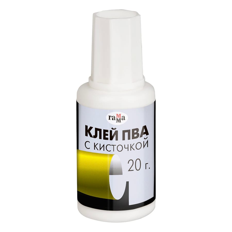 Клей ПВА с кисточкой Гамма 20гр