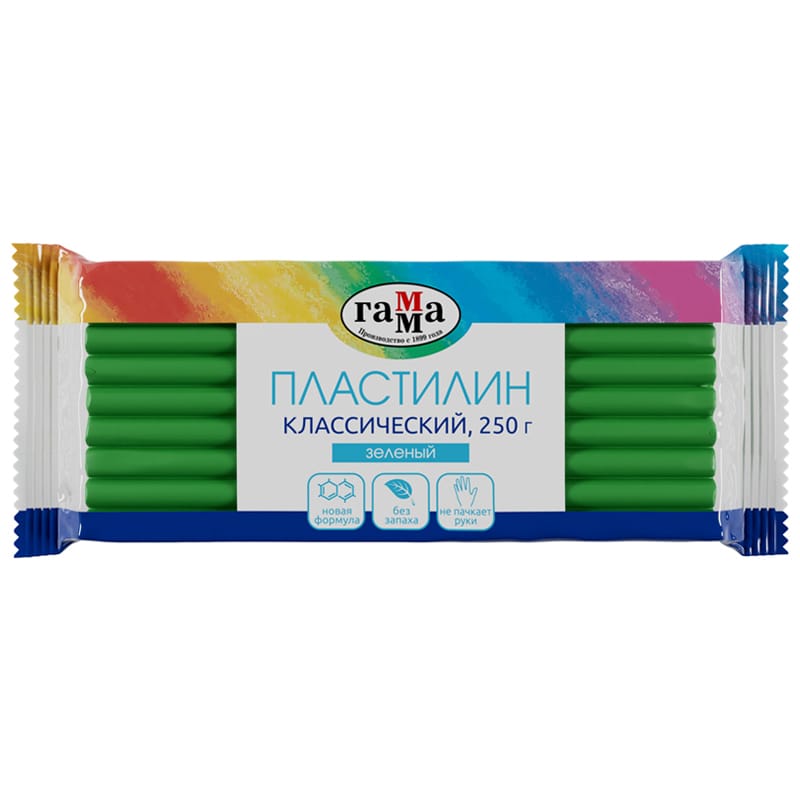 Пластилин Классический Зеленый 250гр