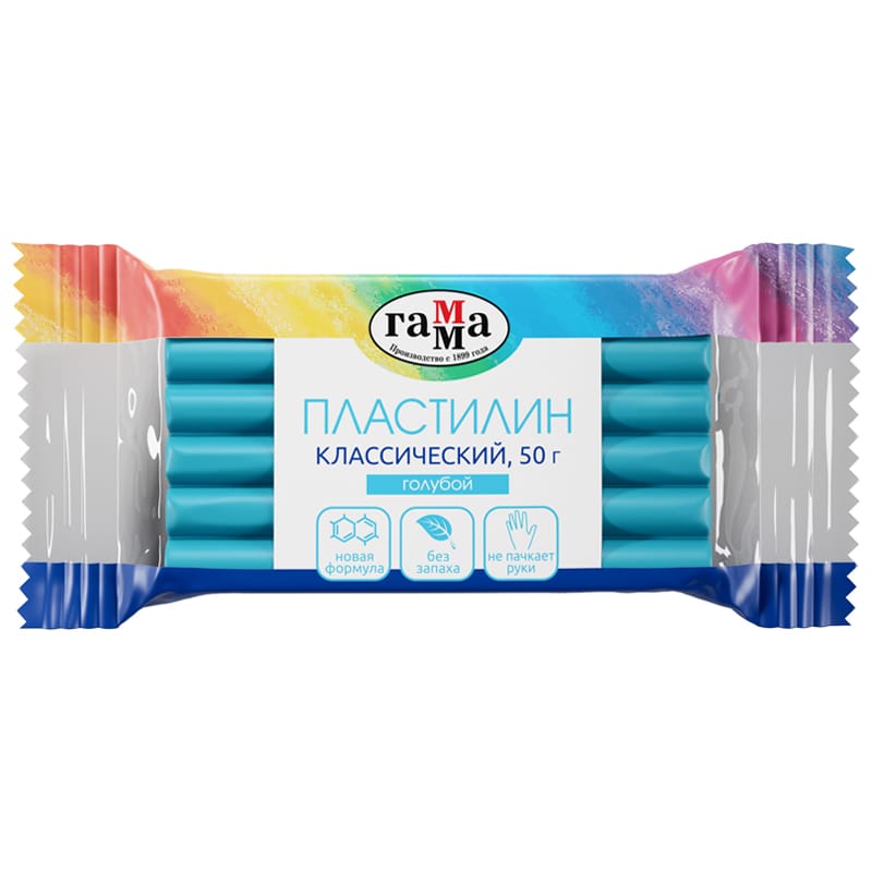 Пластилин Классический Голубой 50гр