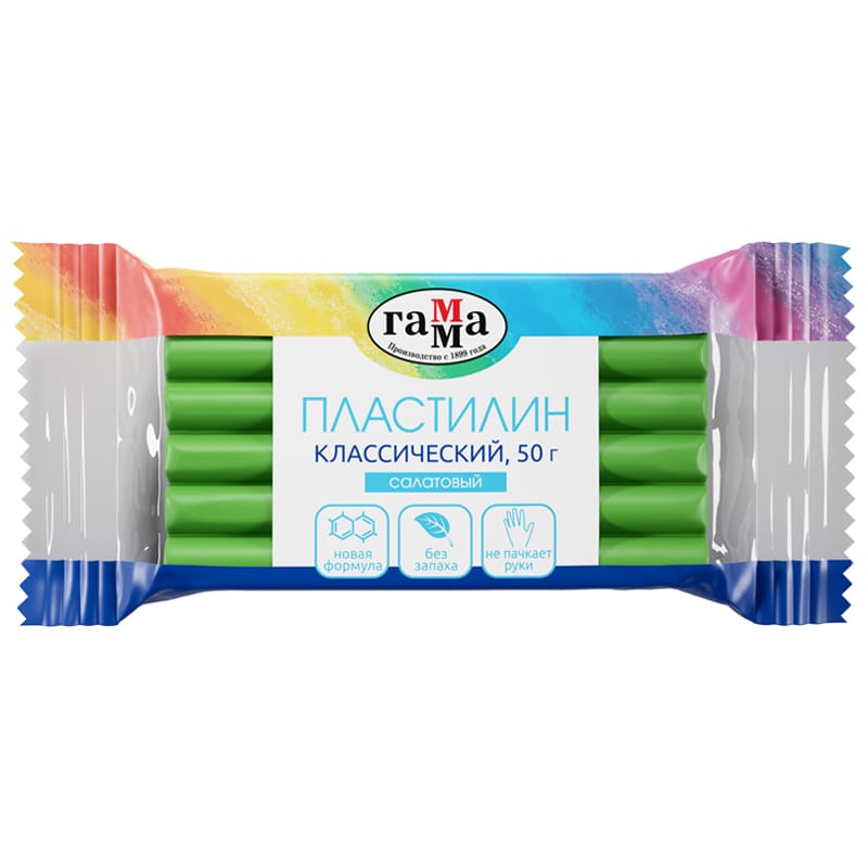 Пластилин Классический Салатовый 50гр