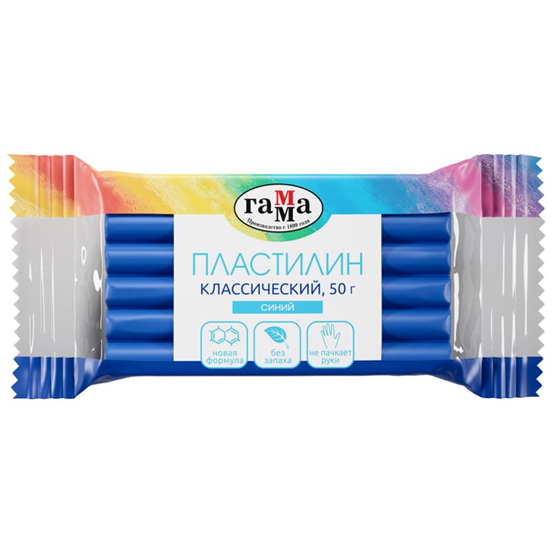 Пластилин Классический Синий 50гр