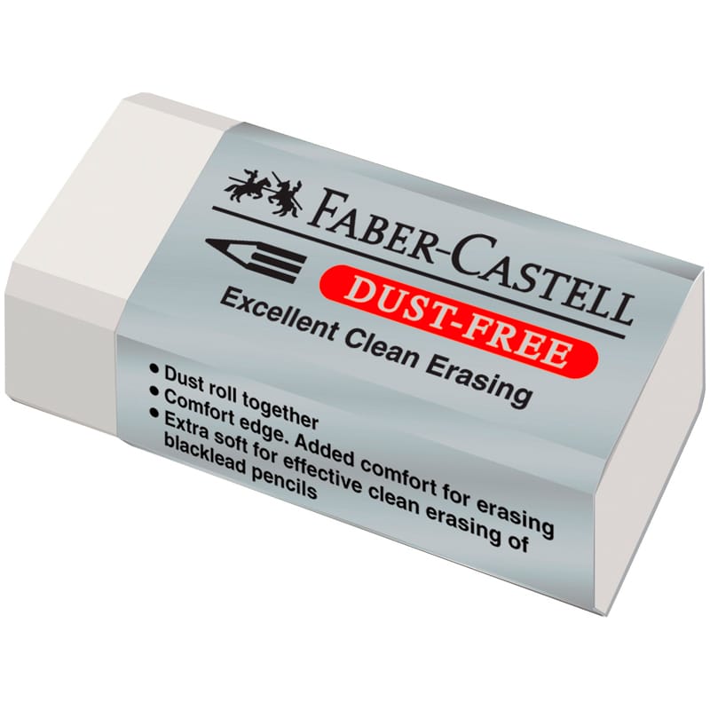Ластик Faber-Castell Dust Free прямоугольный 41*18,5*11,5мм 187130
