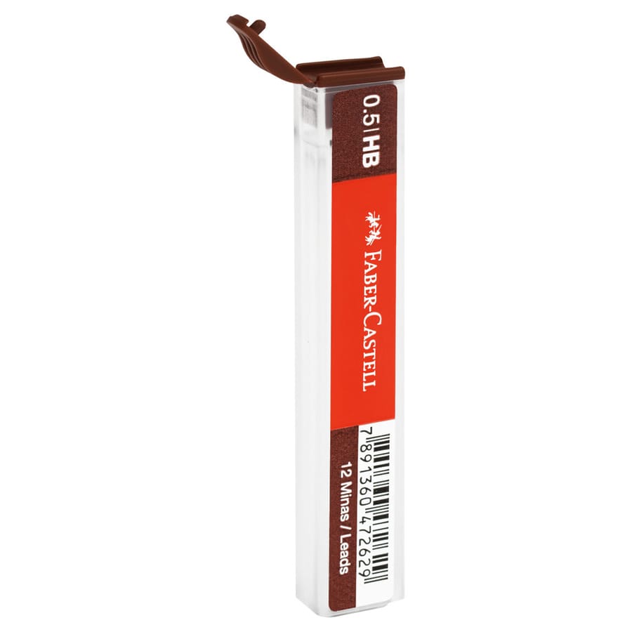Грифели д/мех карандашей Faber-Castel Polymer НВ 0,5мм 12шт 521500
