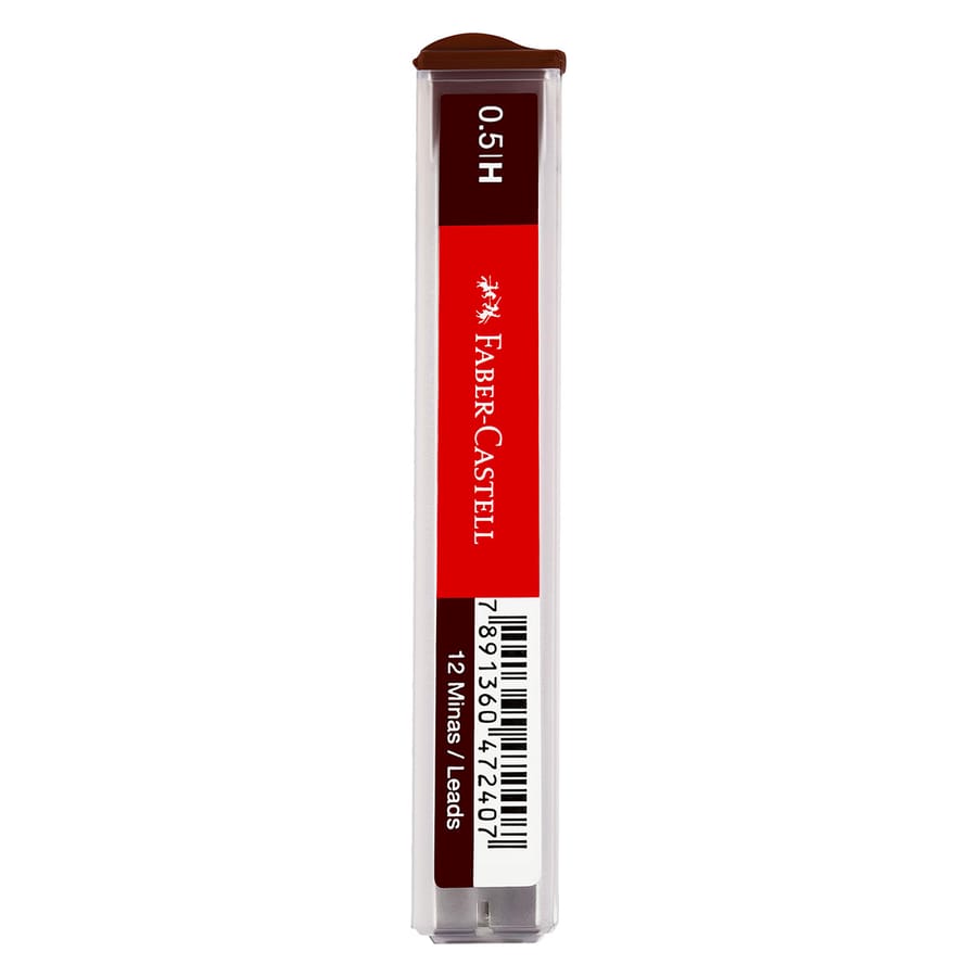 Грифели д/мех карандашей Faber-Castel Polymer Н 0,5мм 12шт 521511