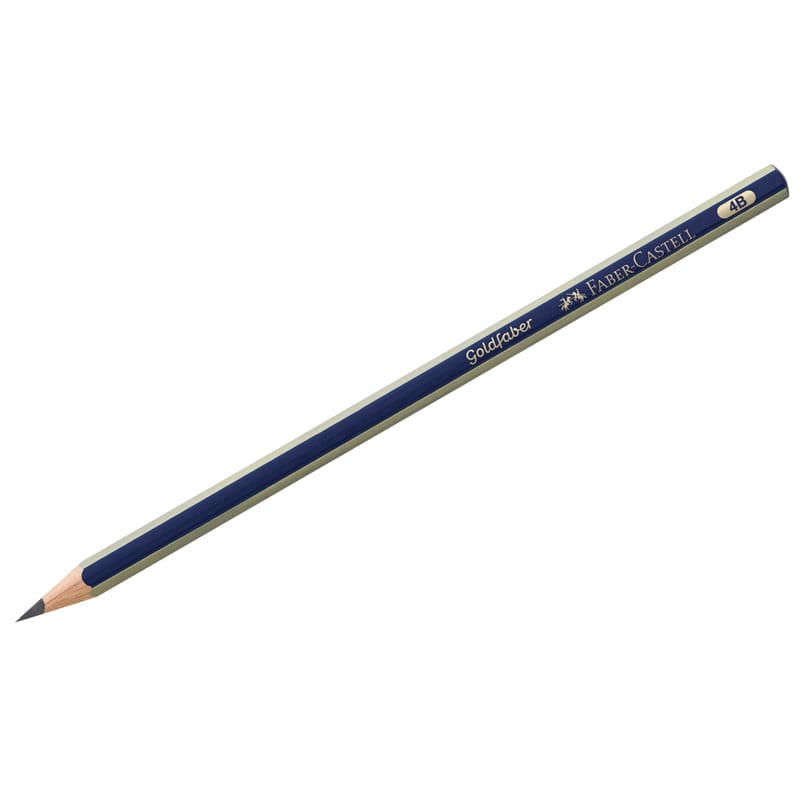 Карандаш ч/г Faber-Castell Goldfaber 1221 4В 112504