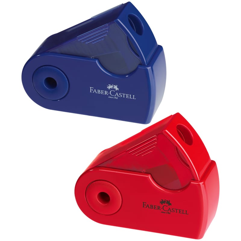 Точилка Faber-Castell Sleeve Mini пл/1отверстие, контейнер ассорти 182711