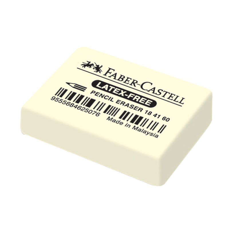 Ластик Faber-Castell Latex-Free  прямоугольный синт каучук 30*23*7,5мм 184160