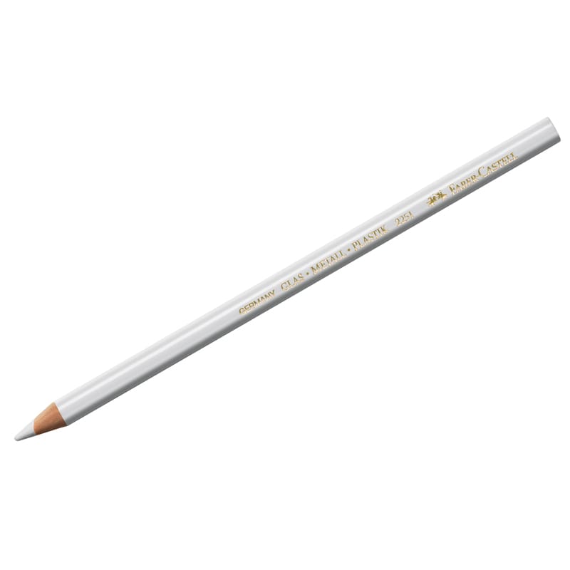 Карандаш Faber-Castell перманентный по стеклу/фарфору бел 115901