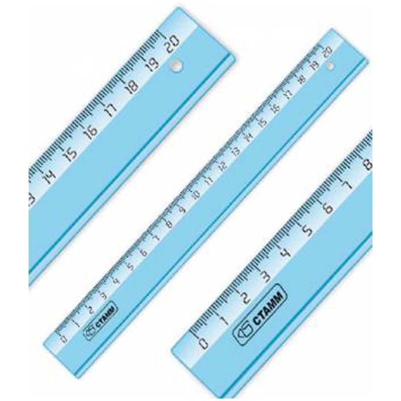 Линейка 20см Cristal 1 цв ЛН1100